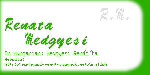 renata medgyesi business card